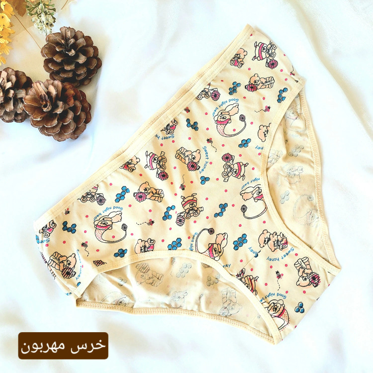 شورت زنانه نخی قواره دار طرح ترک برند ال کیم سایز بزرگ سه ایکس 3X