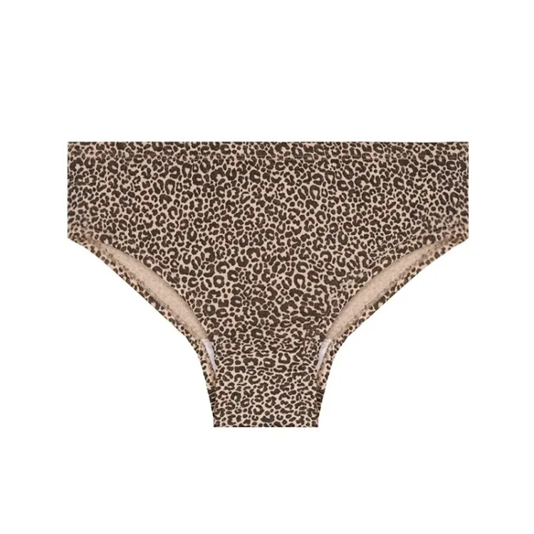 شورت زنانه اسلیپ نخی طرح پلنگی سایز XL