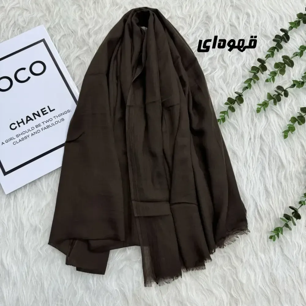 شال سوپرنخ وارداتی مشکی قواره 2000 در 98 سانتیمتر