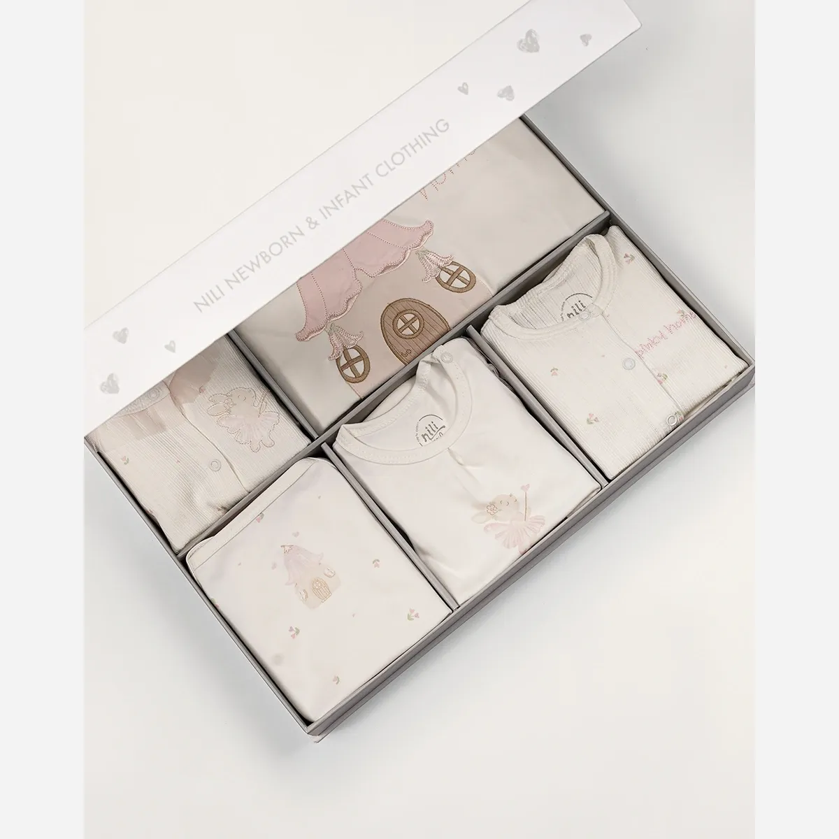 ست 13 تکه بیمارستانی نوزاد طرح پینکی نخ پنبه سایز 0 تا 3 ماه