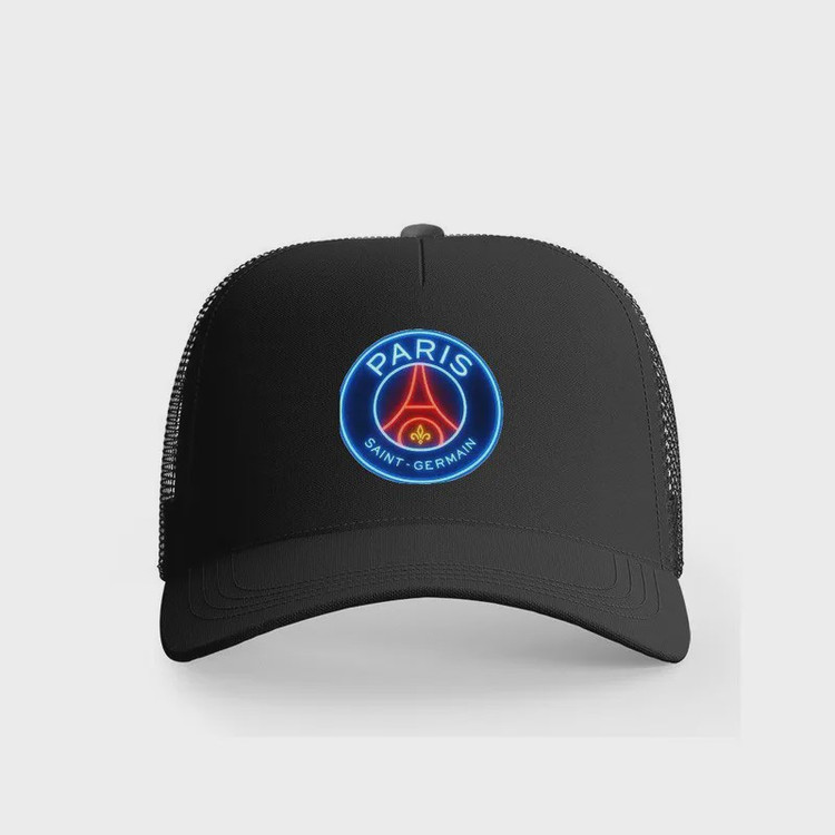 کلاه کپ پاریس سنت ژرمن PSG پاد آفرین مدل فوتبالی طرح تیم ورزشی کتان قابل تنظیم آفتاب گیر