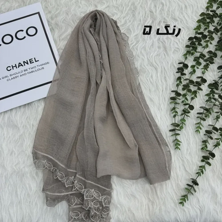 شال وارداتی حریر دانتل مجلسی و روزمره قواره 200 در 65
