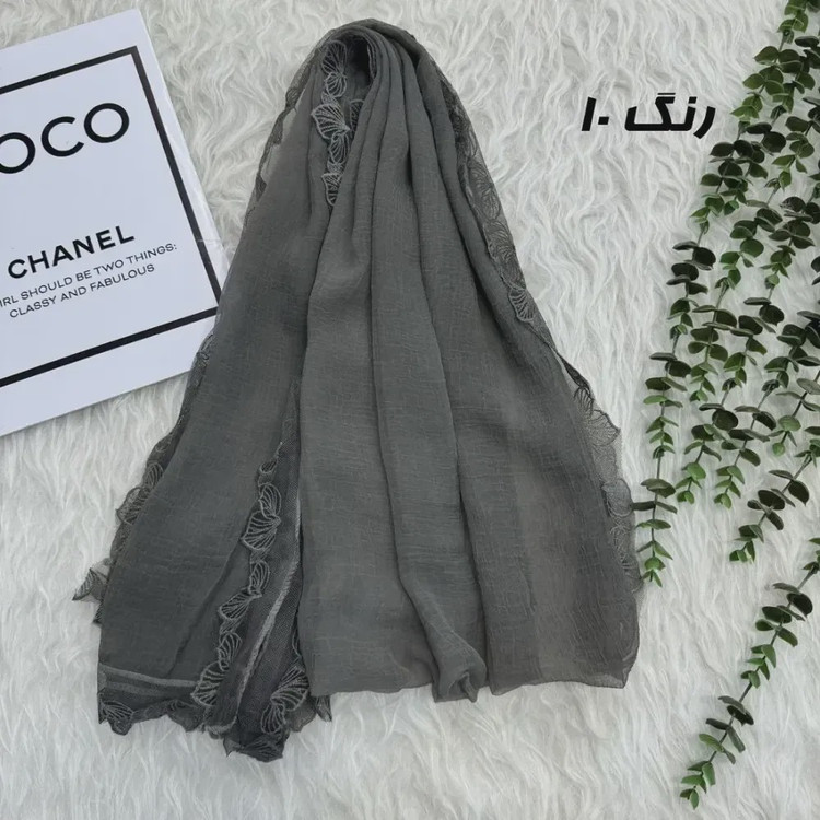 شال وارداتی حریر دانتل مجلسی و روزمره قواره 200 در 65