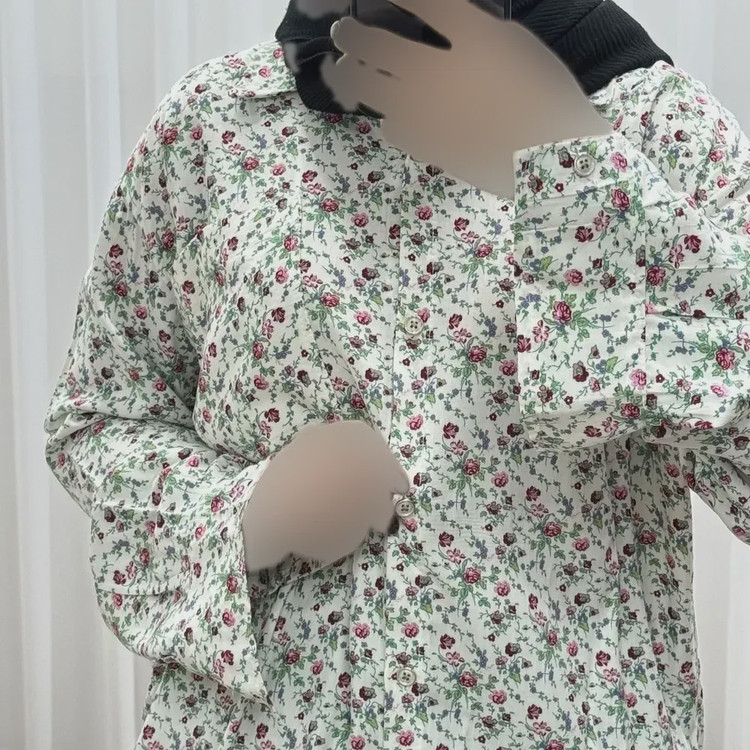 شومیز نخی جلوباز زنانه و دخترانه پارچه خارجی بدون آبرفت و چروک