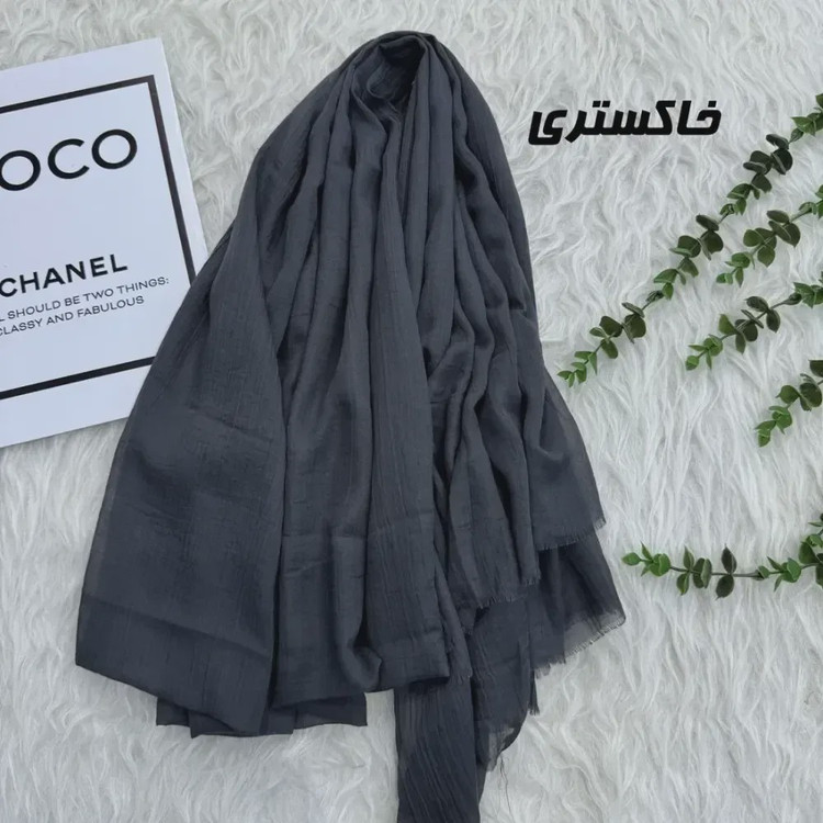 شال سوپرنخ وارداتی مشکی قواره 2000 در 98 سانتیمتر