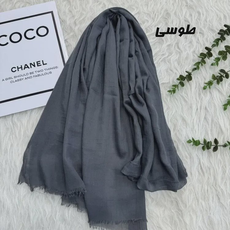 شال سوپرنخ وارداتی مشکی قواره 2000 در 98 سانتیمتر
