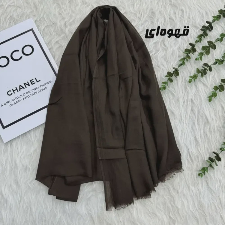 شال سوپرنخ وارداتی مشکی قواره 2000 در 98 سانتیمتر