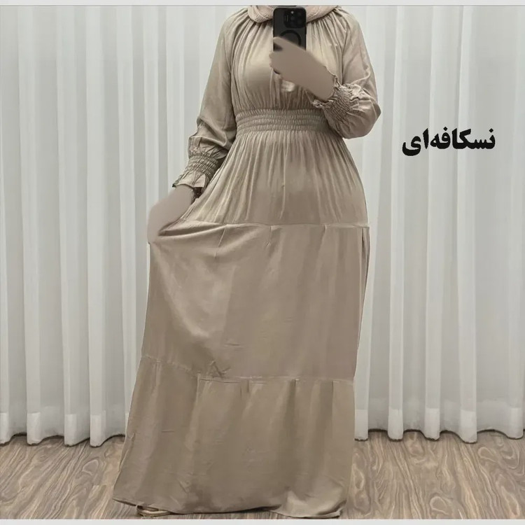 پیراهن ساحلی نخی زنانه مدل خسته فری سایز مناسب تا سایز 46