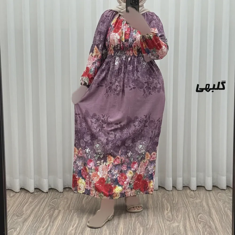 پیراهن ساحلی زنانه نخی فری سایز مناسب تا سایز 48