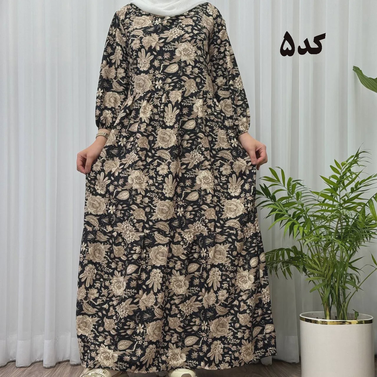 پیراهن ساحلی زنانه بوگاتی مدل دنیا فری سایز تا سایز 50 جنس فلور بوگاتی کمربنددار بدون بدن نما