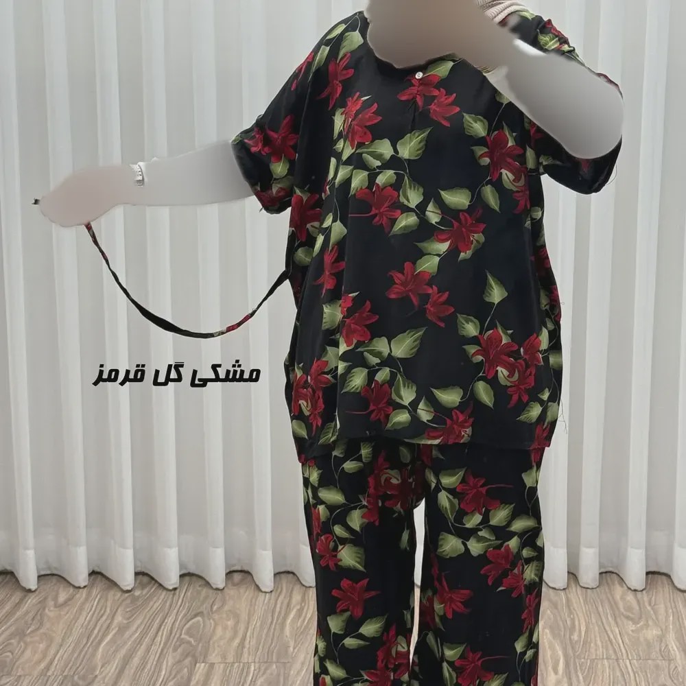 ست بلوز شلوار زنانه نخی فری سایز بزرگ مناسب تا سایز 54 چهارفصل