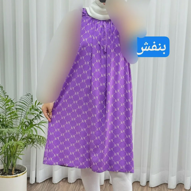 سارافون نخی زنانه فری سایز تا 56 چهارفصل تنخور شیک و راحت مناسب باردار و روزمره