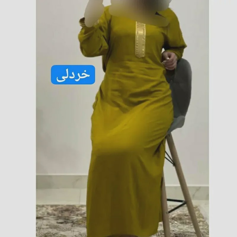 پیراهن ساحلی نخی شسته شده فری سایز زنانه تا سایز 52 کمربنددار بدون آبرفت و رنگ رفت