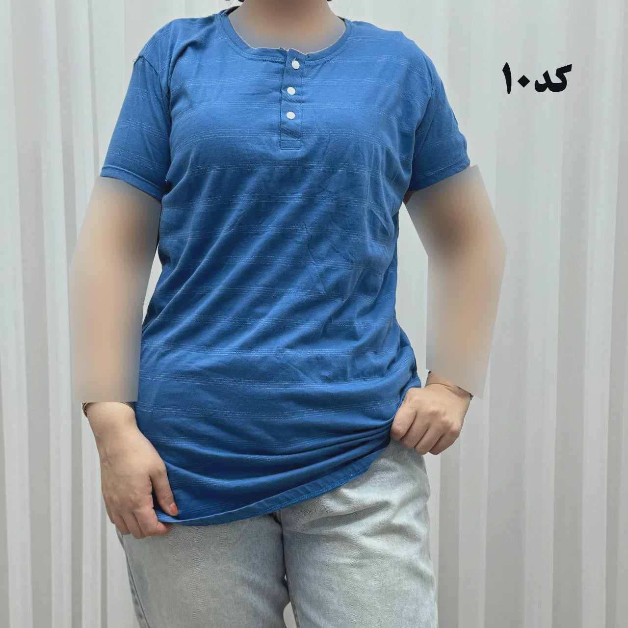 تیشرت H amp M جلودکمه کد 1164