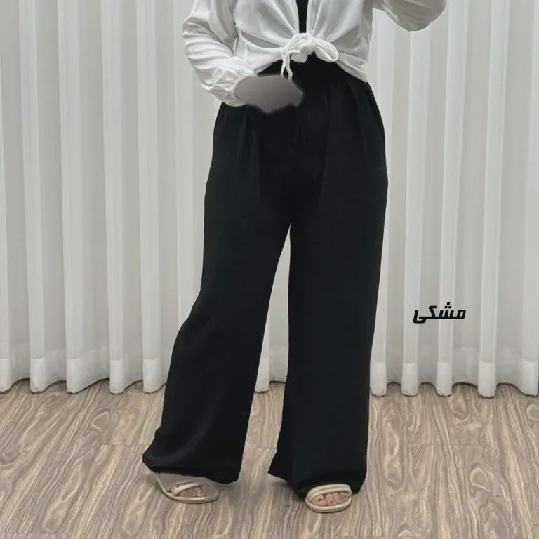 شلوار زنانه ابروباد فری سایز مناسب تا سایز 50 مدل راحتی و آزاد
