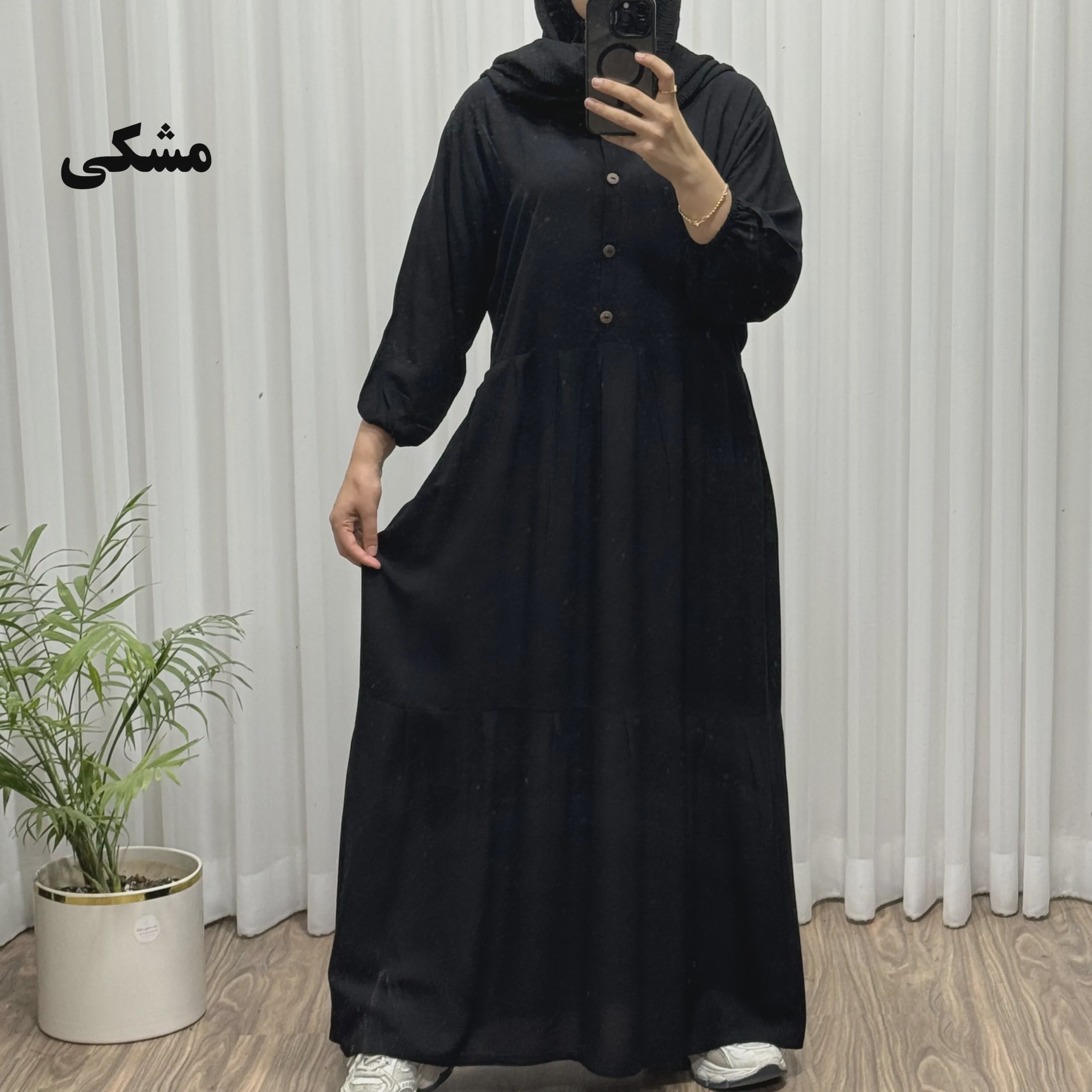 پیراهن ساحلی جلو دکمه نخی شسته شده فری سایز تا 46 بدون آبرفت و رنگ رفت کمربند دار تن خور شیک