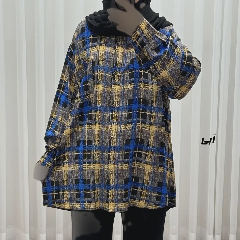 شومیز نخی جلوباز دکمهدار زنانه و دخترانه پارچه خارجی چهارفصل