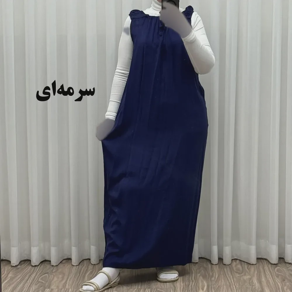 سارافون راحتی زنانه بلند نخی فری سایز مناسب تا سایز 54