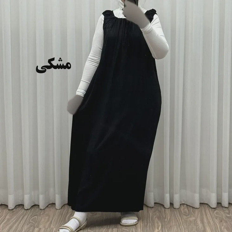 سارافون راحتی زنانه بلند نخی فری سایز مناسب تا سایز 54