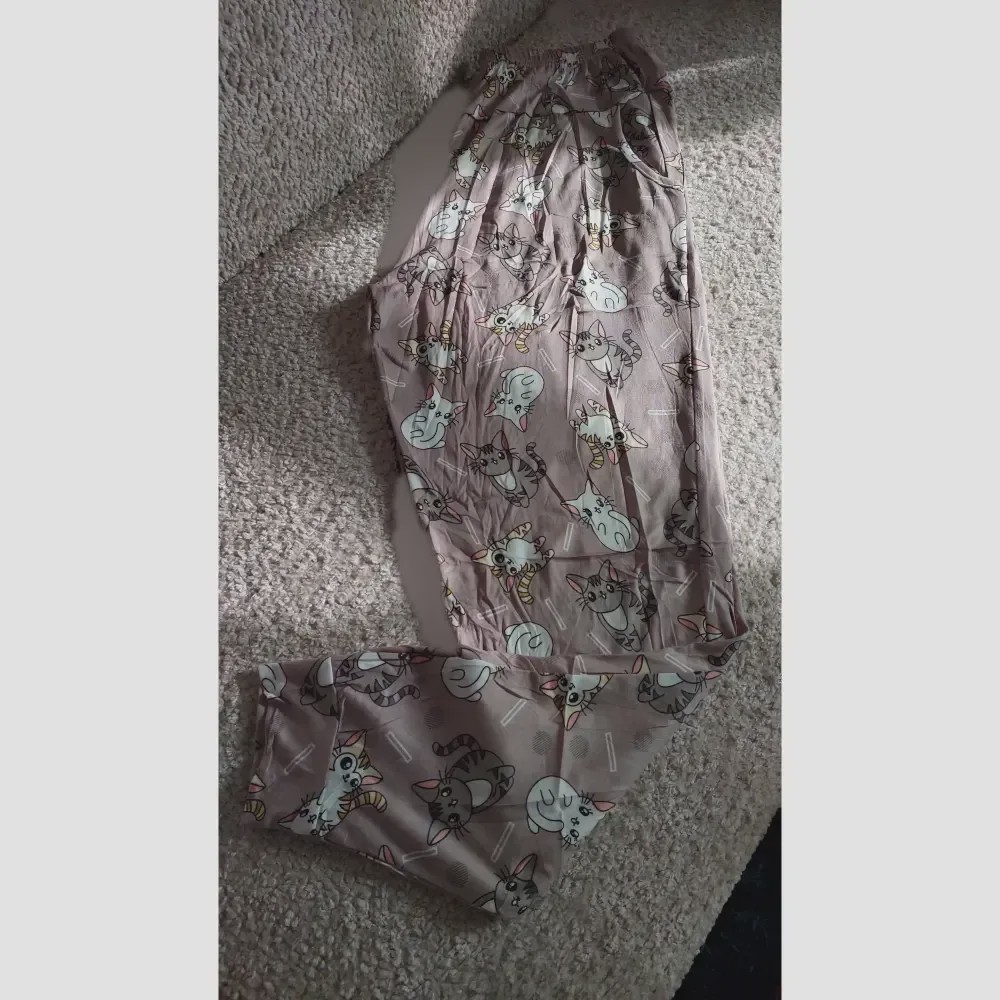 شلوار راحتی طرح عروسکی زنانه برند لیدی سایز 36 تا 48 پارچه خنک و لطیف