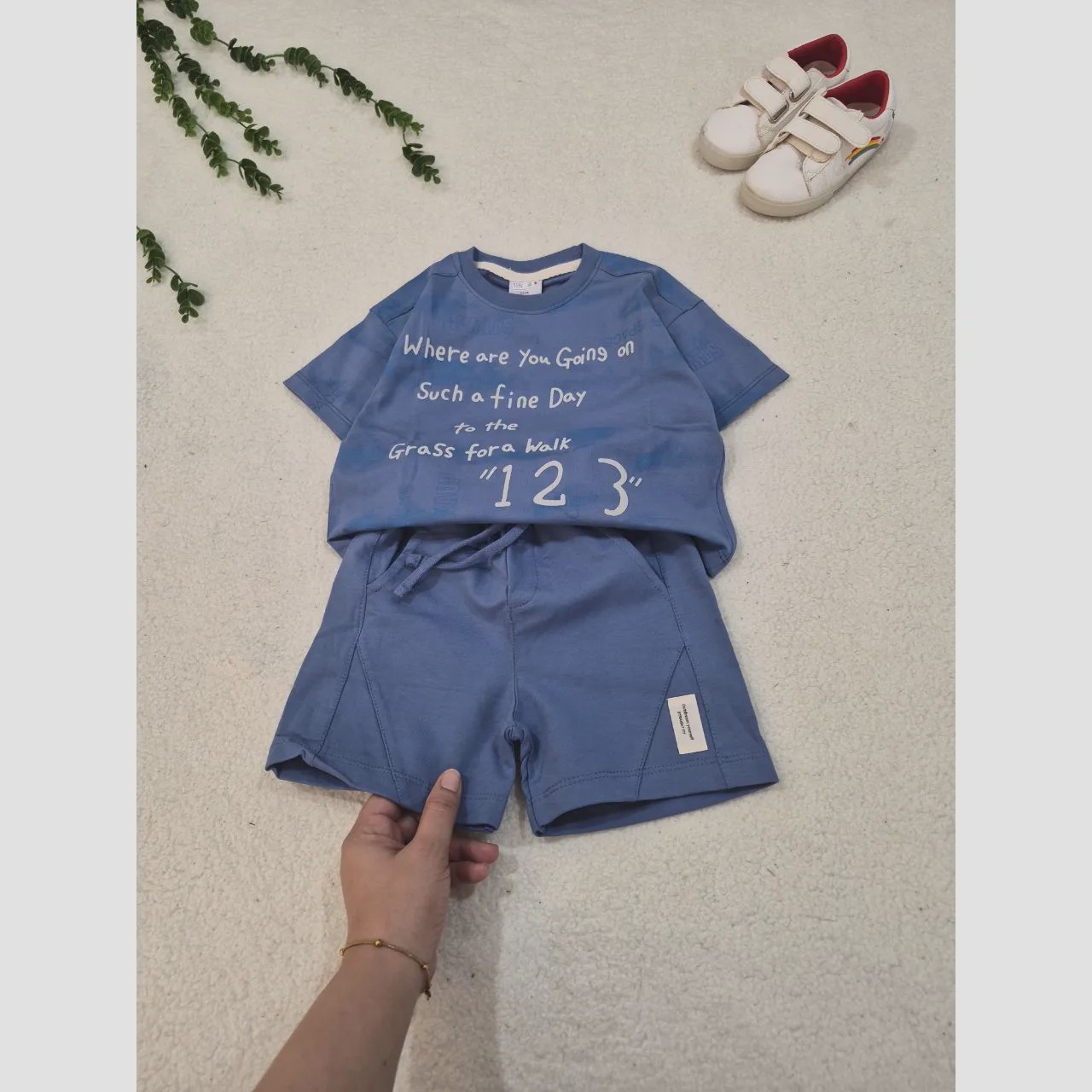 ست تیشرت و شلوارک اسپرت بچگانه سایز 35 تا 50
