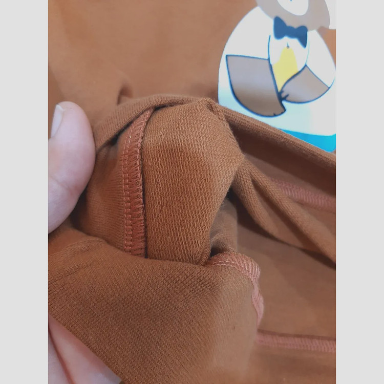 ست بلوز شلوار تدی اسپرت دخترانه و پسرانه دورس پنبه سبز و قهوه ای سایز 45 تا 55