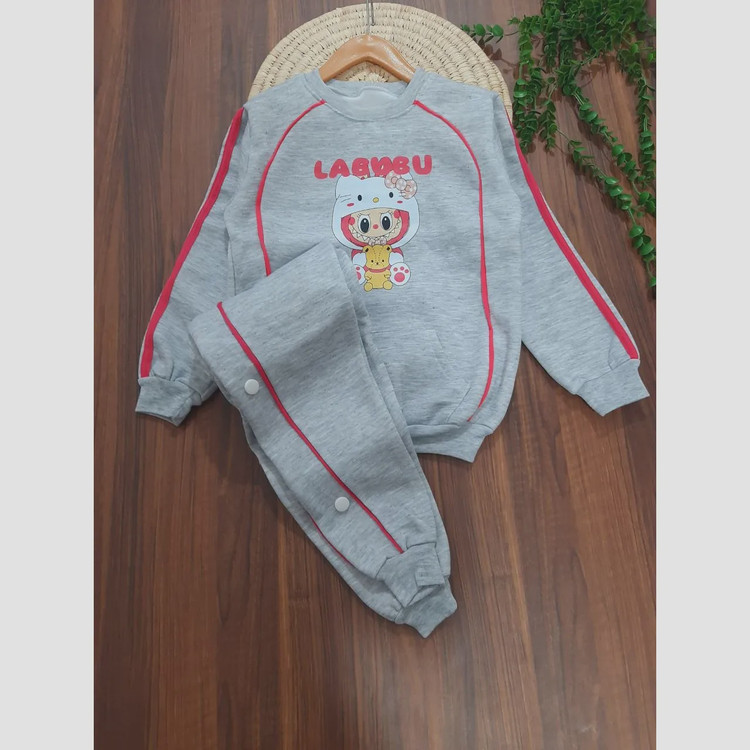 بلوز شلوار دخترانه داخل کرکی طرح لبوبو سایز 40 تا 55