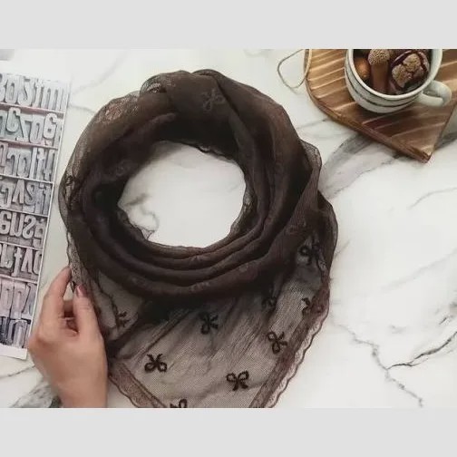 شال زنانه مجلسی دور گیپور تور بهاره سایز 170 در 60 رنگبندی