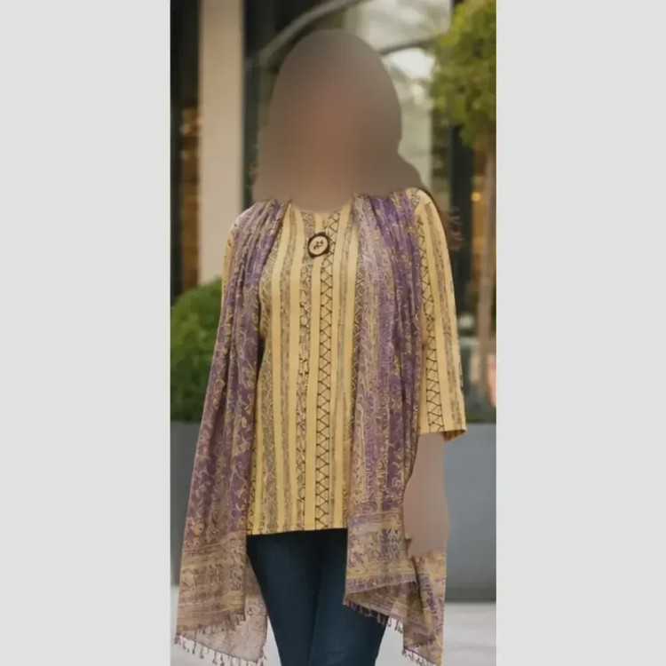 تونیک قواره دار سنتی تسلا