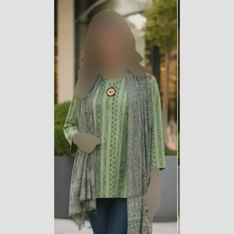 تونیک قواره دار سنتی تسلا