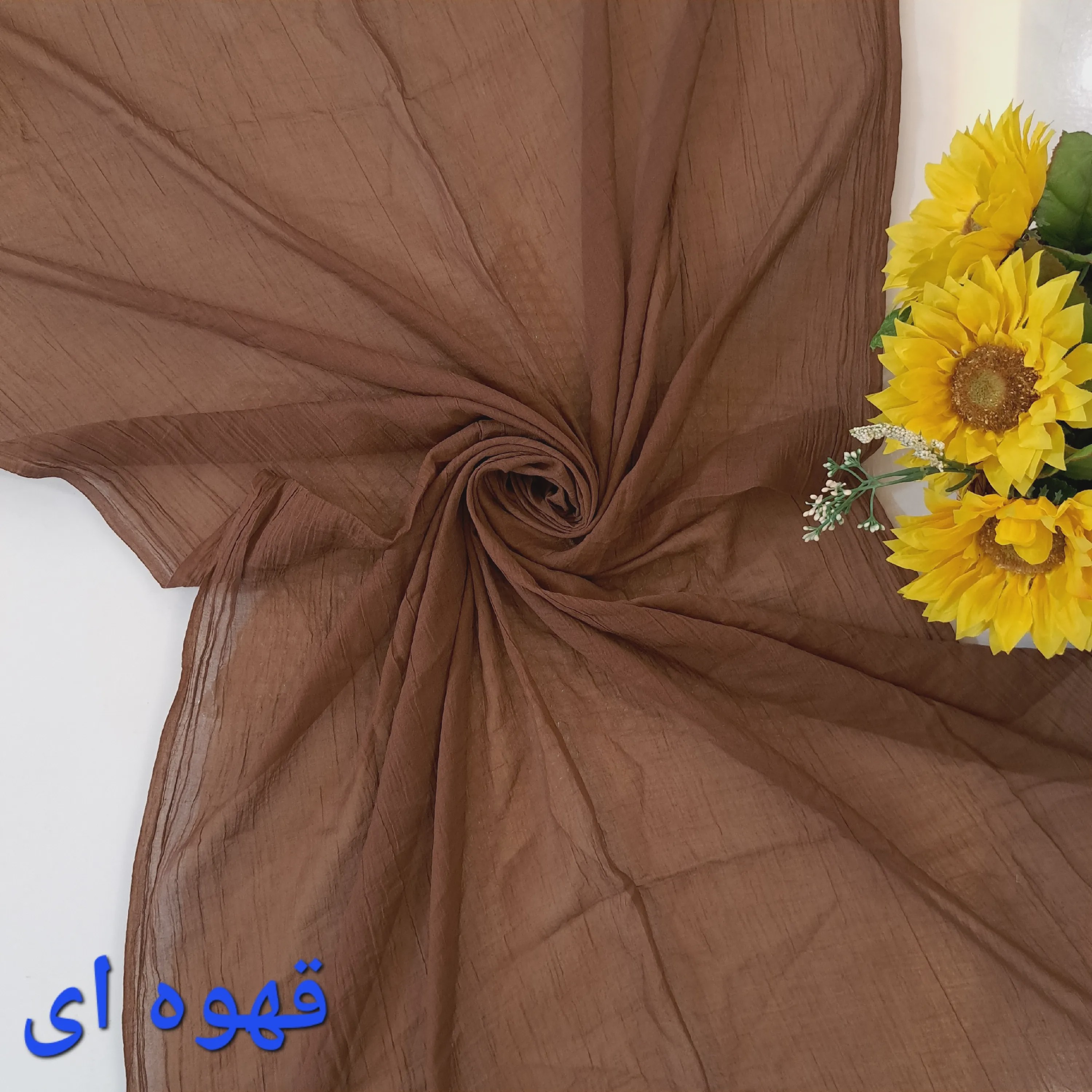شال نخی سوپر نخ گیاهی ساده ابعاد 200 در 80 مناسب بهار و تابستان