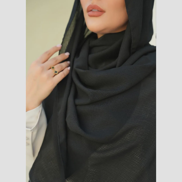 شال درختی تابستانی قواره بزرگ 200 75 رنگ شیری