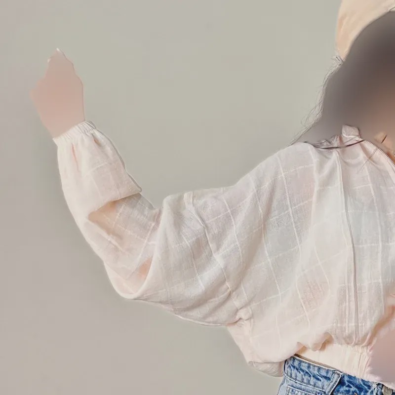 بامبر جکت تابستانی لینن زنانه