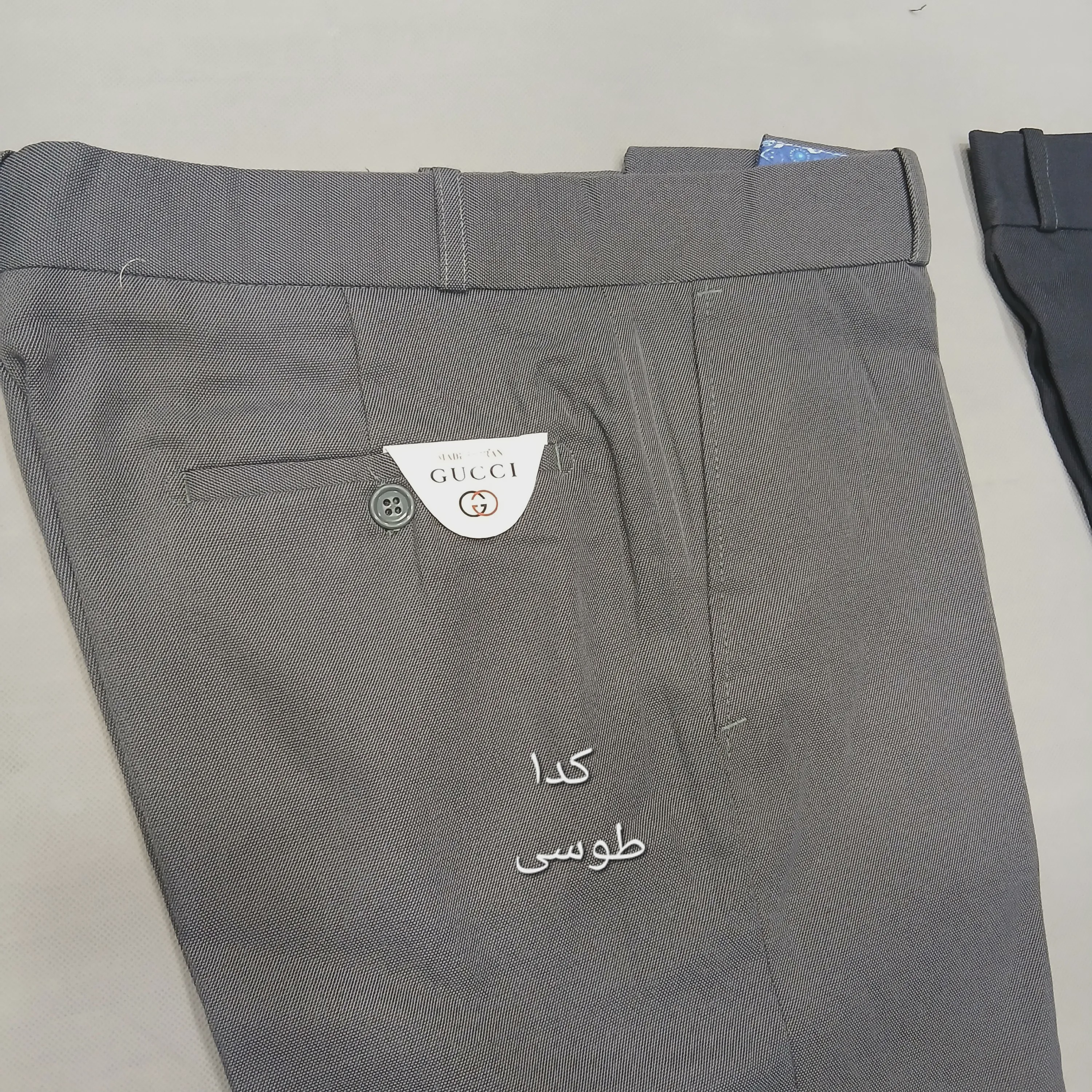 شلوار پارچه ای مردانه نخی سایز 42 تا 54 رنگ طوسی مشکی زغالی
