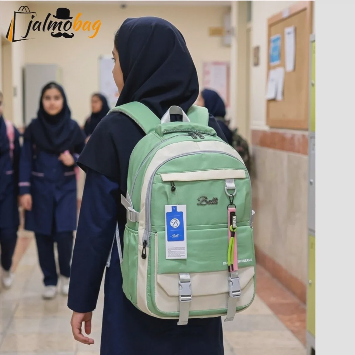 کوله پشتی اسپرت جادار ضدآب پارچه ریپس خارجی