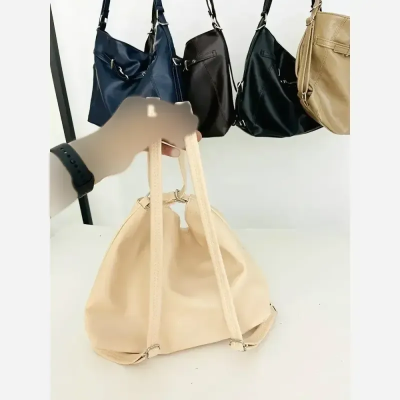 کیف دوکاره دستی و کوله پشتی زنانه مدل هازل جنس شرانگ وارداتی سایز 37 در 27 سانتیمتر