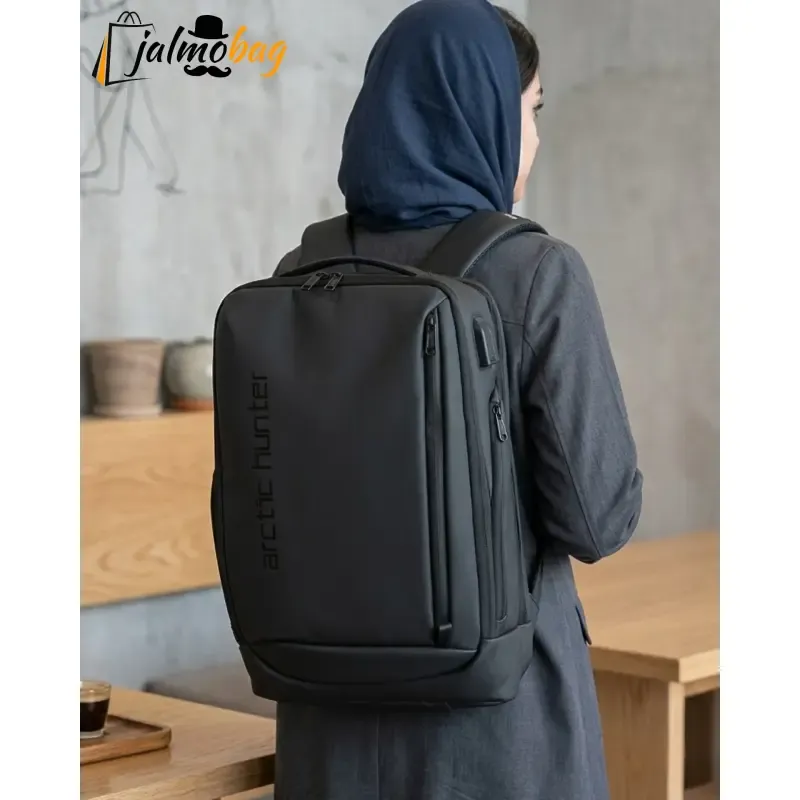 کوله پشتی دانشجویی آرکتیک هانتر ضد آب لپ تاپ دار USB دار