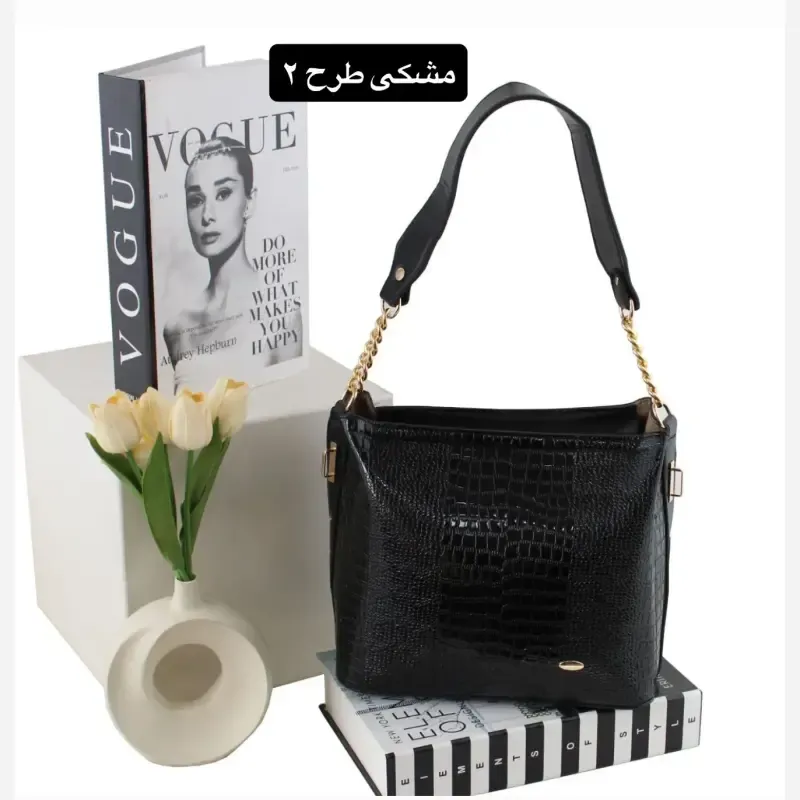 کیف زنانه چرم مصنوعی روزمره و مهمانی (3)