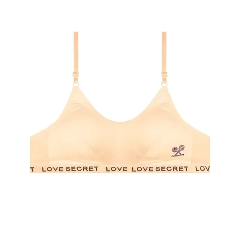 سوتین ورزشی دخترانه نخی دولایه کش LOVE SECRET مدل اسپرت بدون فنر