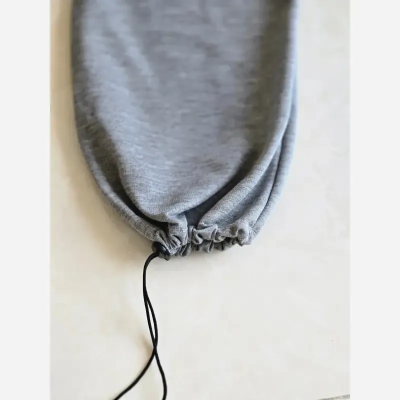 شلوار جاگر کلوین کلین پارچه ملانژ کمر کش دمپا گت دار طوسی مشکی برفی XXL XXXL