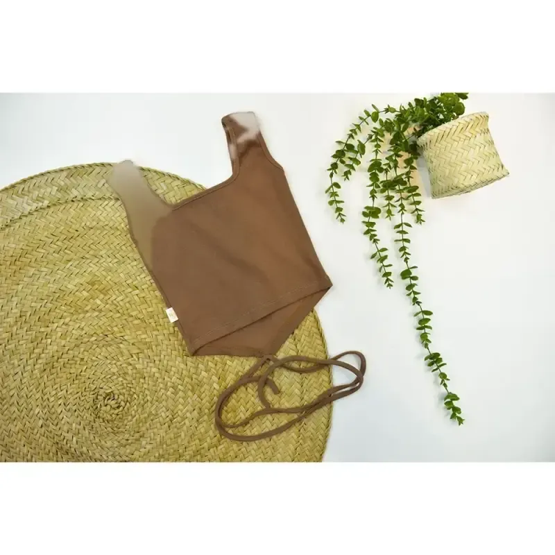 کراپ کبریتی زنانه بند دار فری سایز