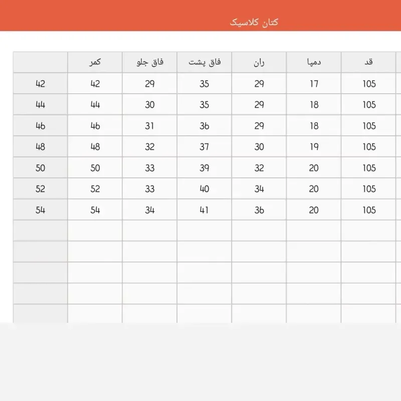 شلوار کتان راسته کلاسیک فاق بلند زنانه سایز 42 تا 54