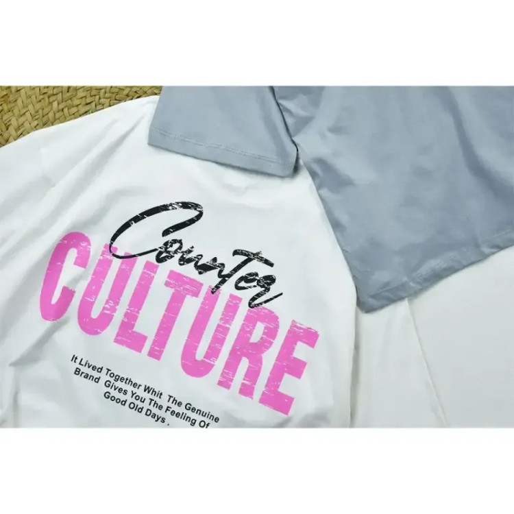 تیشرت لانگ زنانه طرح CULTURE کد 11775 جنس پنبه
