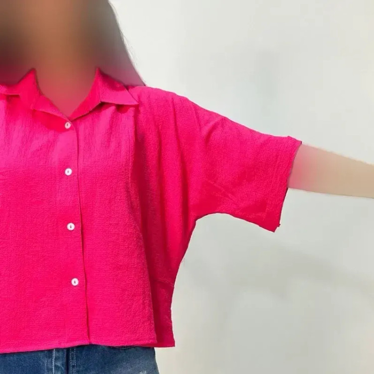 شومیز زنانه آستین کیمونو جنس ینزی خنک تابستانی رنگبندی پاستیلی