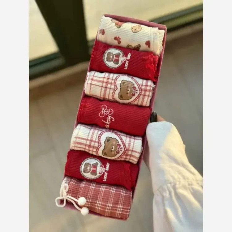 شورت زنانه عروسکی فانتزی کبریتی نخی طرح تدی سایز ایکس لارج