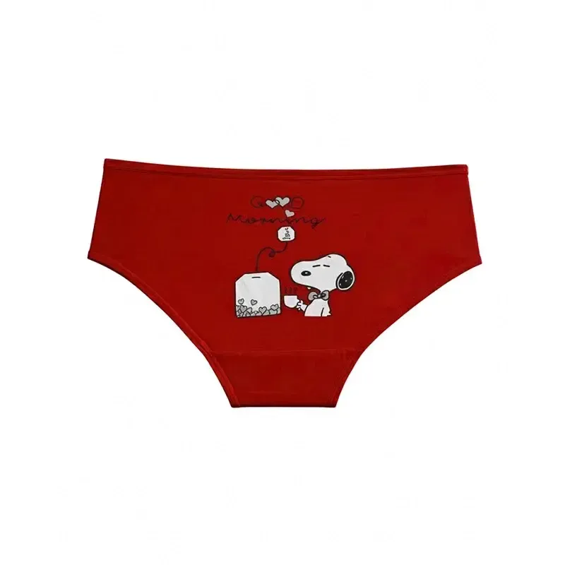 شورت زنانه اسلیپ نخ و پنبه پشت چاپی سگ اسنوپی و Tea Bag سایز XL برند بانو