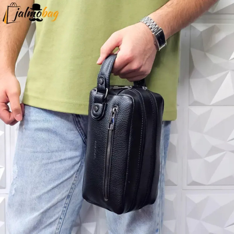 کیف دستی مردانه چرمی شوزبگ دو خانه چرم صنعتی خارجی (2)
