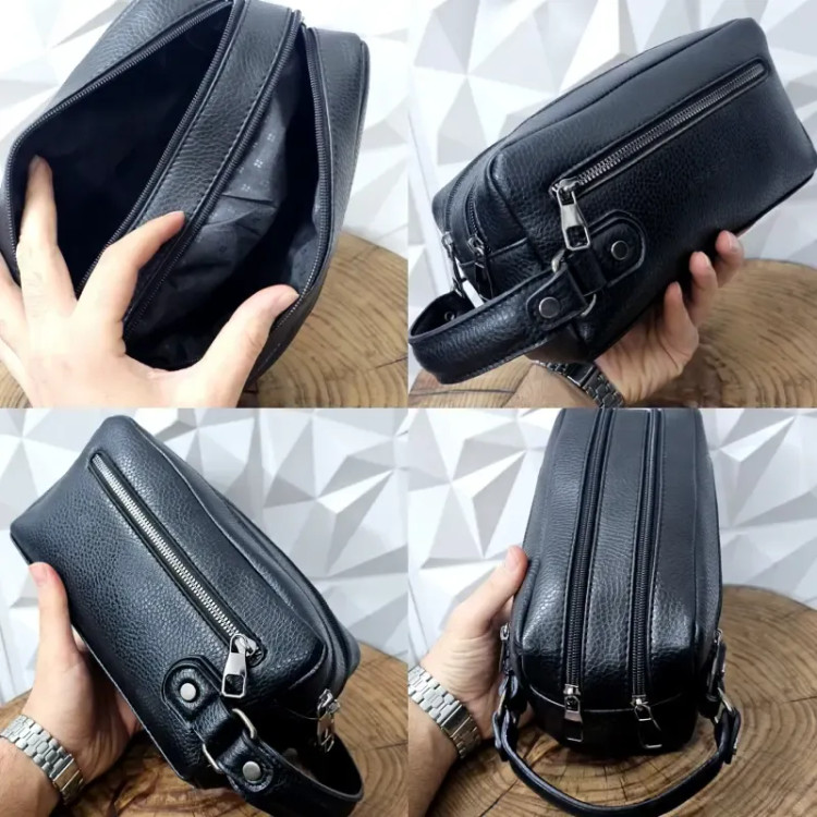 کیف دستی مردانه چرمی شوزبگ دو خانه چرم صنعتی خارجی (2)