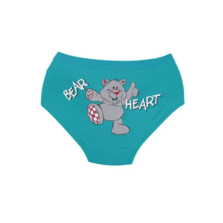شورت زنانه اسلیپ نخی کش پهن طرح Bear Heart برند بانو سایز XL