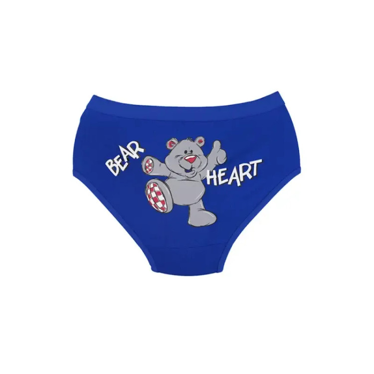 شورت زنانه اسلیپ نخی کش پهن طرح Bear Heart برند بانو سایز XL